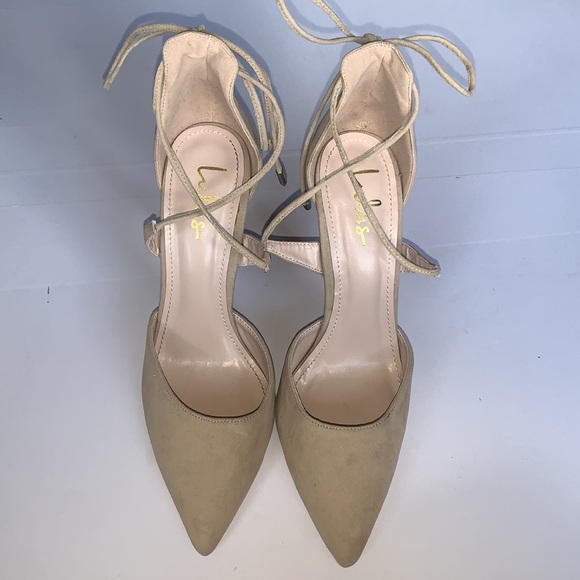Lulu's Beige Pointed Toe Heels - Picture 2 of 8